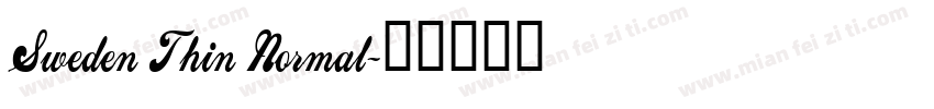 Sweden Thin Normal字体转换